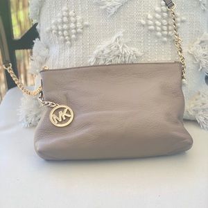 Michael Kors Taupe Jet Set Crossbody
